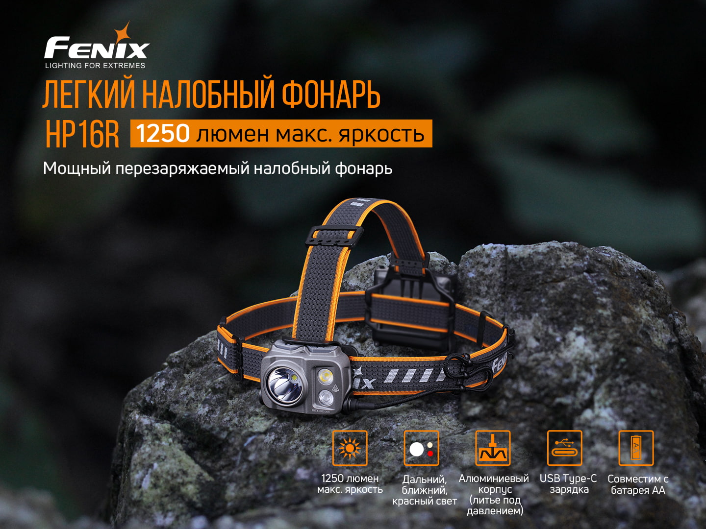 картинка Налобный фонарь Fenix HP16R
