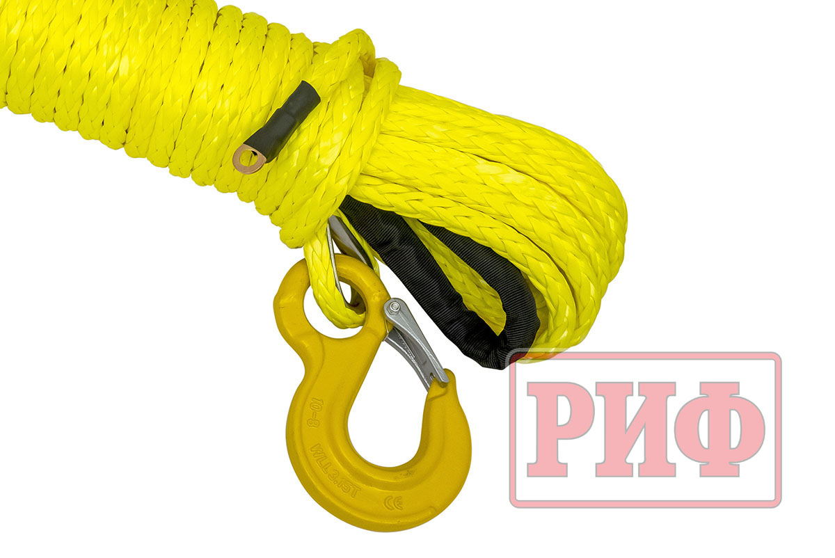 картинка Трос для лебёдки синтетический РИФ 11 мм/25 м (готовый)