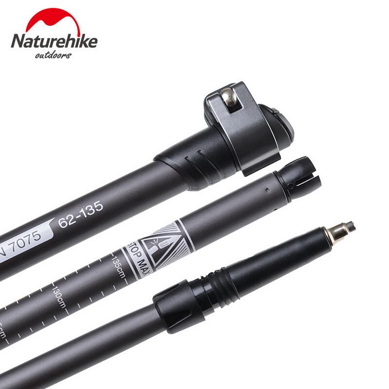 картинка Палка треккинговая, алюминиевая, ST03, серая, для ходьбы, 2 шт