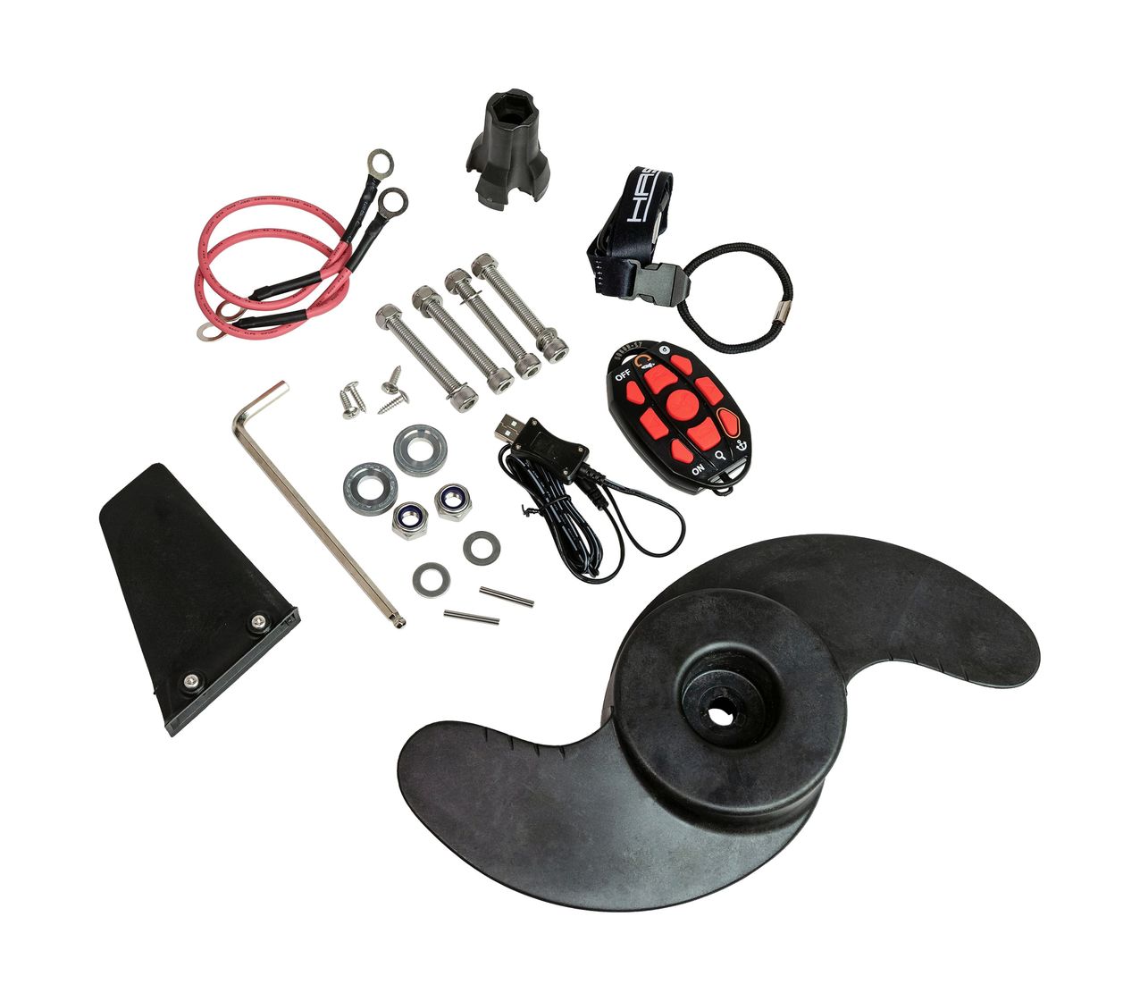 картинка Троллинговый электромотор Haswing Cayman B 80 lbs/250 см/24v/GPS (электроякорь), черный