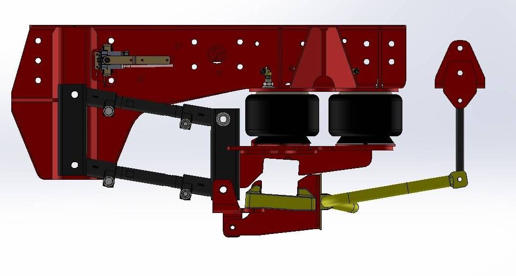 картинка Задняя пневматическая подвеска 4-рычажная Silverado 4500/5500/6500