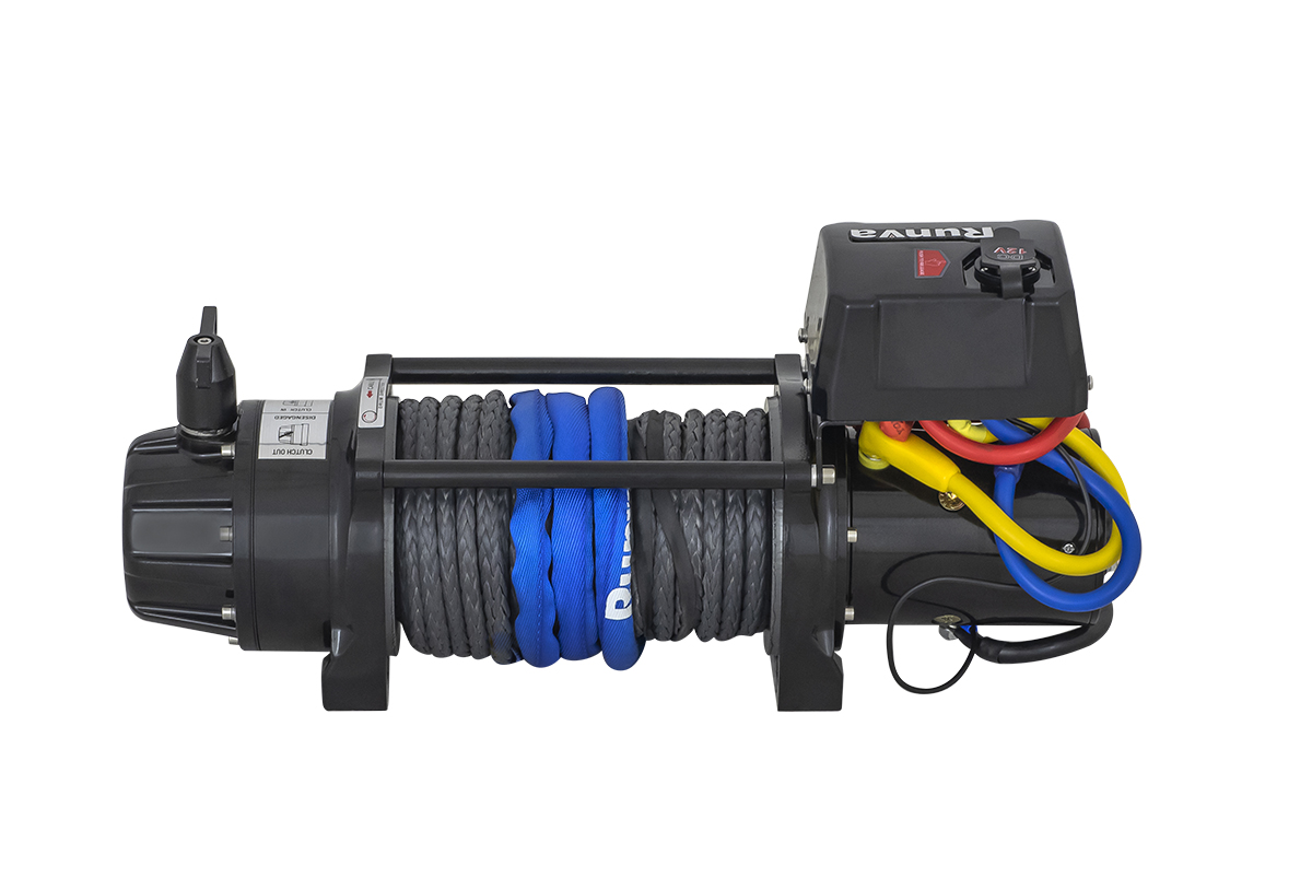 картинка Лебедка Runva 9500 lbs 4350 кг влагозащищенная, синтетика