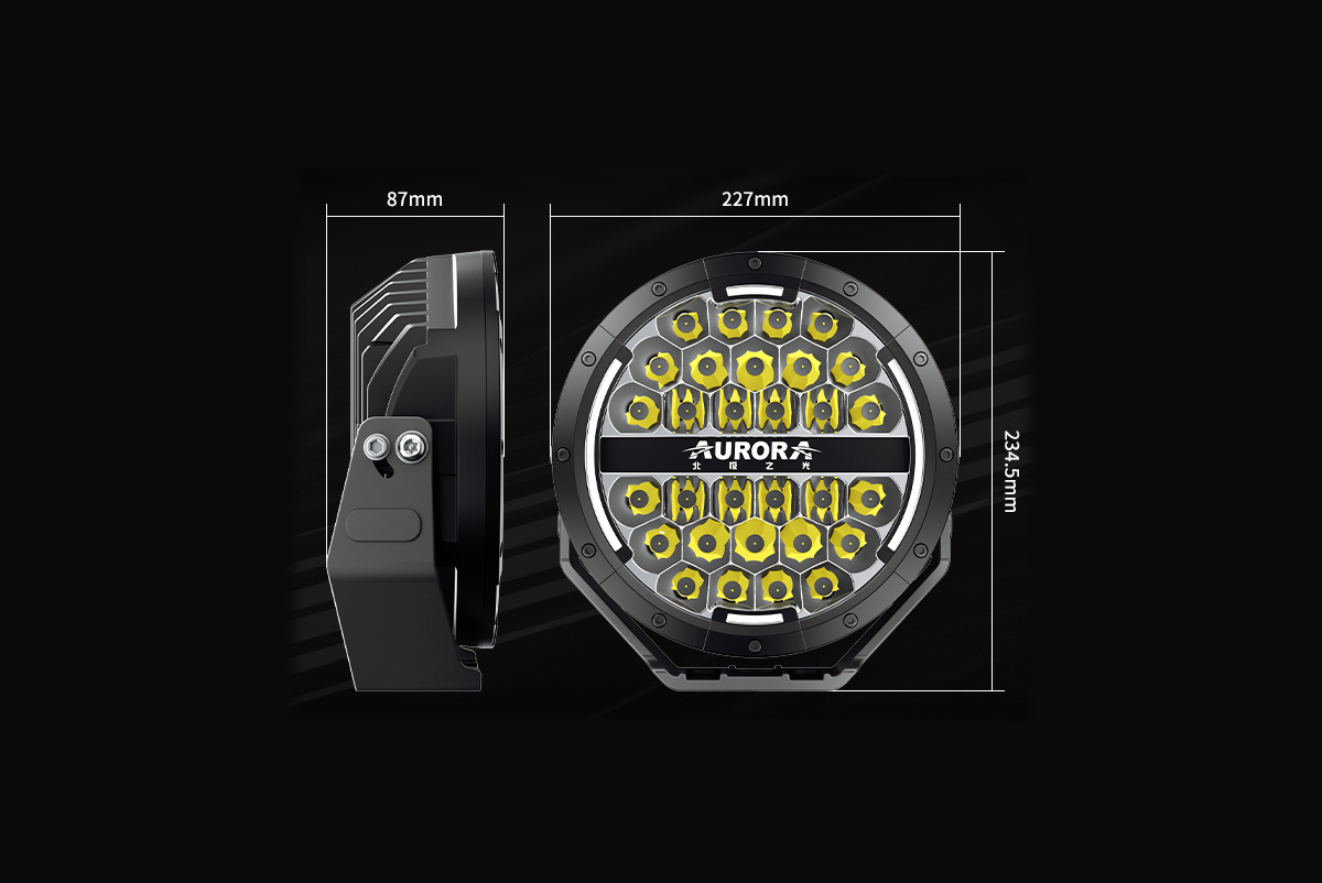картинка Светодиодные фары комбинированного света AURORA 229 мм 150W LED