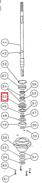 картинка Обойма сальников водомета (PNFM40E-31011; 433) (PREMARINE)