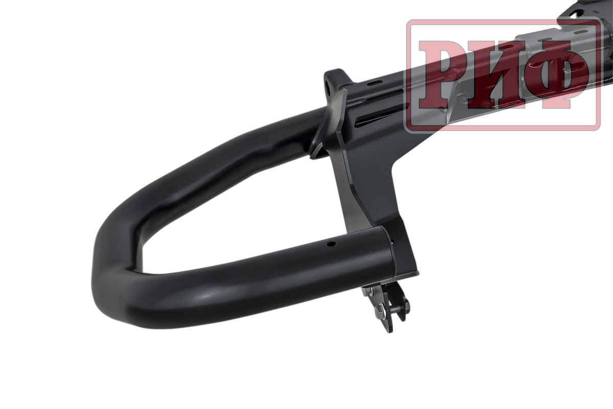 картинка Бампер РИФ задний Mitsubishi Pajero Sport 2021+ c квадратом