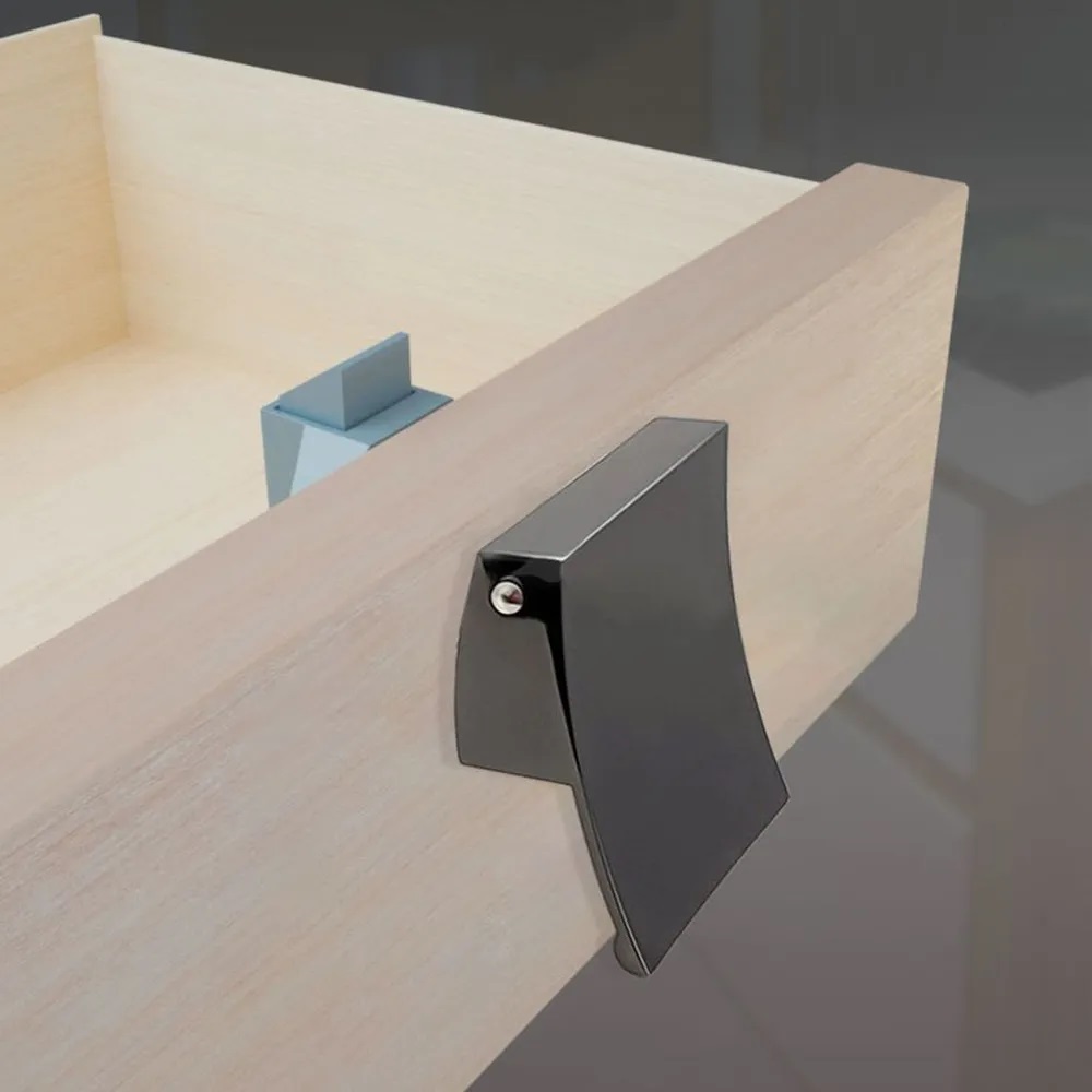 картинка Ручка-замок мебельная BL08-GB (антрацит)