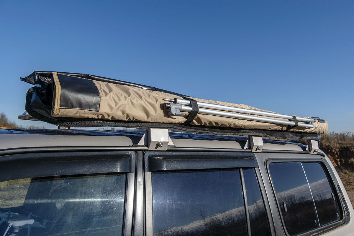 картинка Палатка с автомобильным тентом-маркизой, солнцезащитная РИФ  2х2 м 