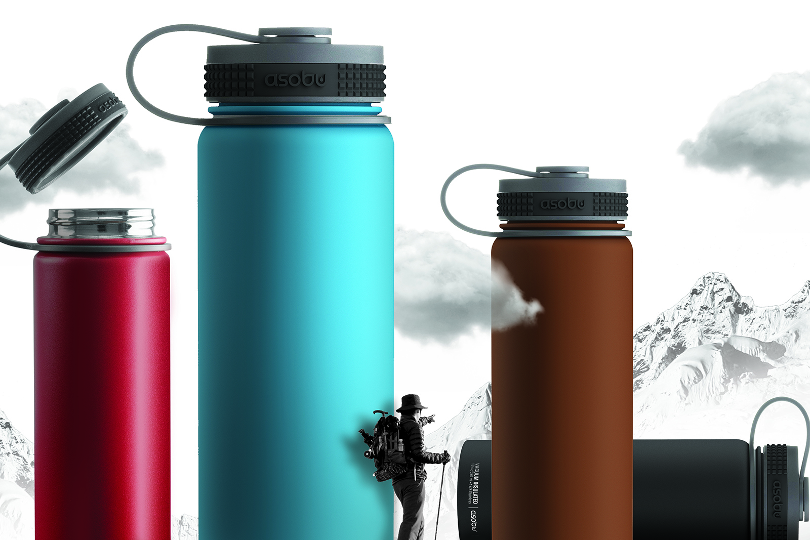 картинка Термос ALPINE, 530 мл, голубой