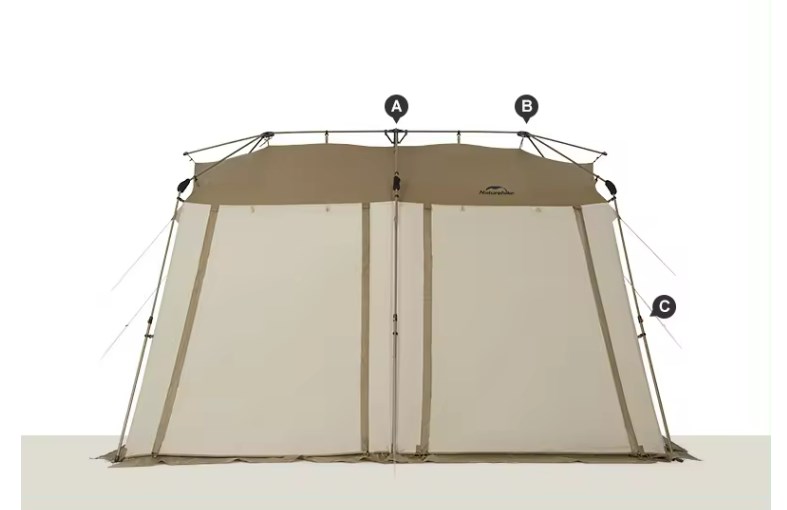 картинка Палатка Naturehike Village 13 Quick-opening, автоматическая 5-8-местная