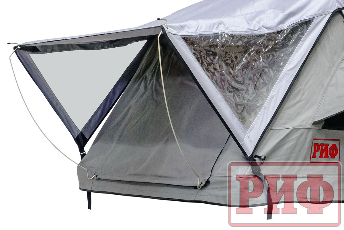 картинка Палатка на крышу автомобиля РИФ Soft RT01-140 усиленная, тент серый