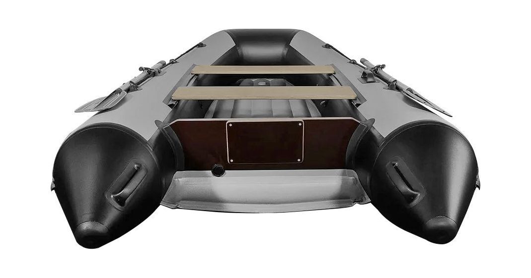 картинка Надувная лодка ПВХ, RiverBoats RB 340 НДНД, черно-серый
