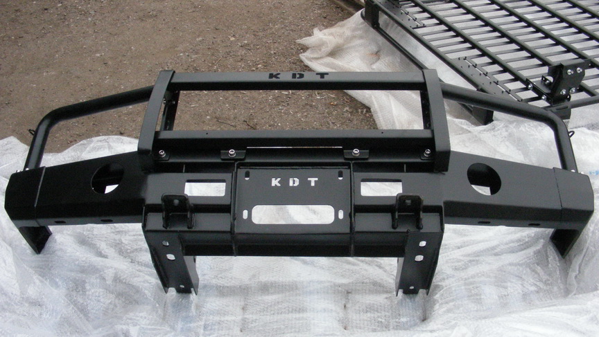 картинка Бампер передний KDT силовой со съемным кенгурином для LAND ROVER DISCOVERY