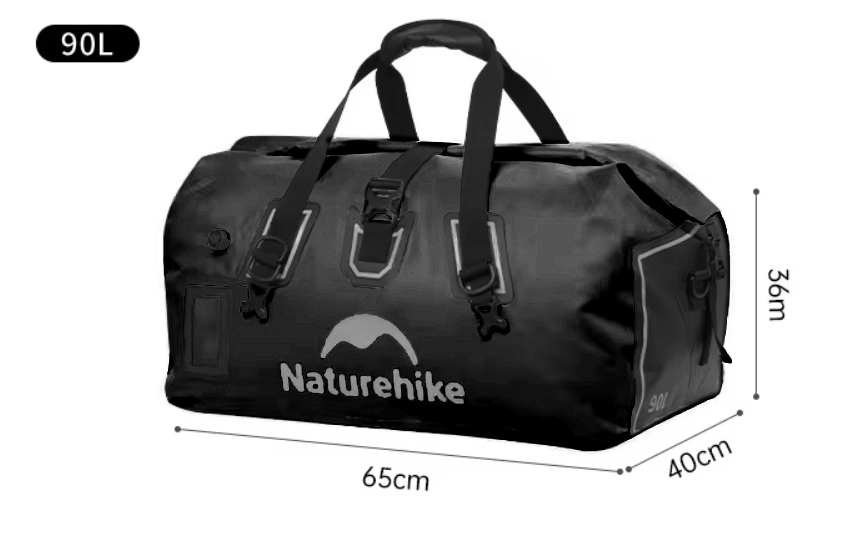 картинка Гермосумка Naturehike 90 л ПВХ (черная)