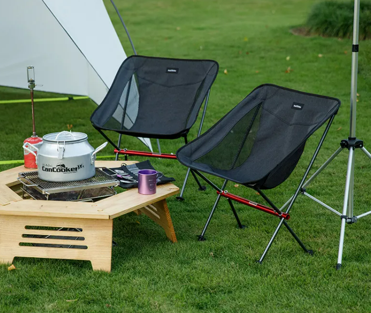 картинка Кресло туристическое Naturehike YL05 складное, черное, до 150 кг