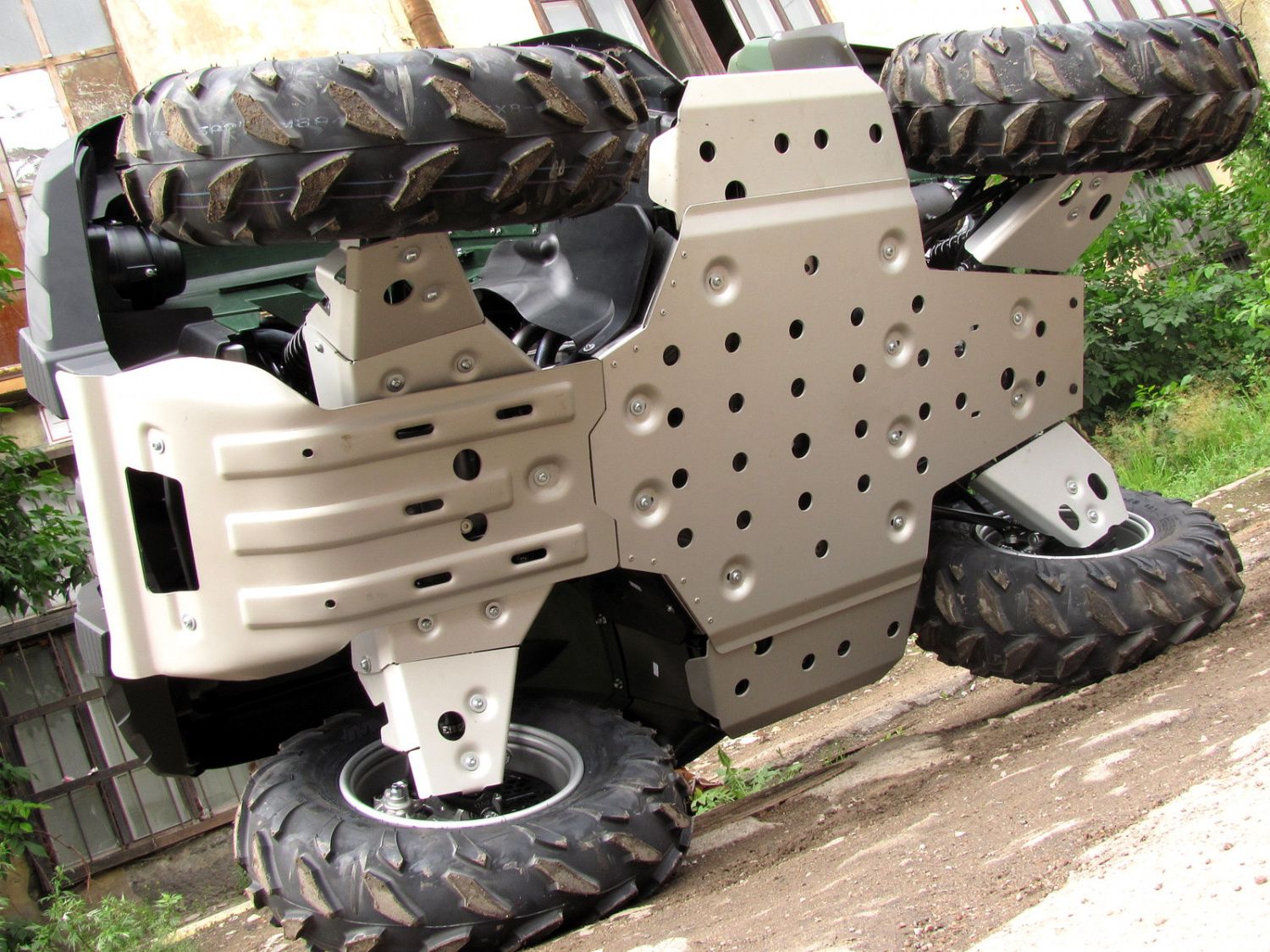 картинка Защита рычагов для Yamaha Grizzly 550/700 без пластиковых лепестков