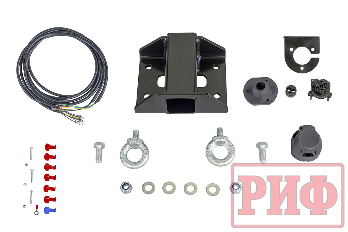 картинка Фаркоп на задние бампера РИФ с площадкой под лебедку