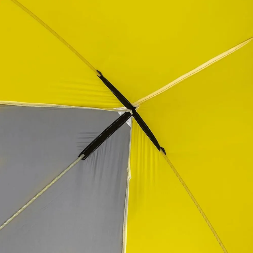 картинка Палатка зимняя PREMIER Куб-3 желтый/серый