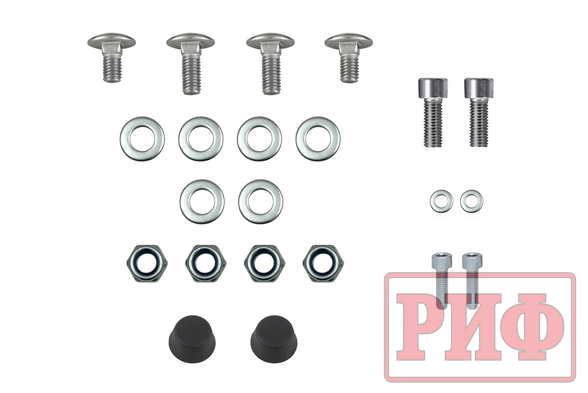 картинка Кронштейны для переднего крепления фары к алюминиевому багажнику (платформе) РИФ