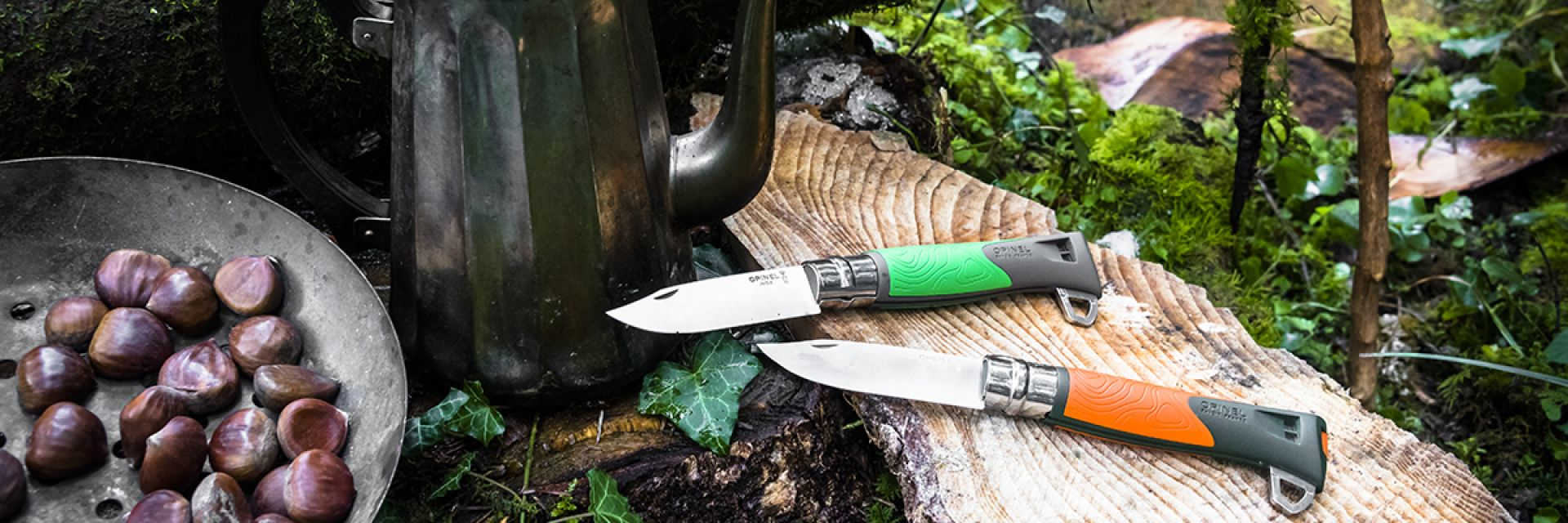 картинка Нож Opinel №12 Explore, зеленый, 001899