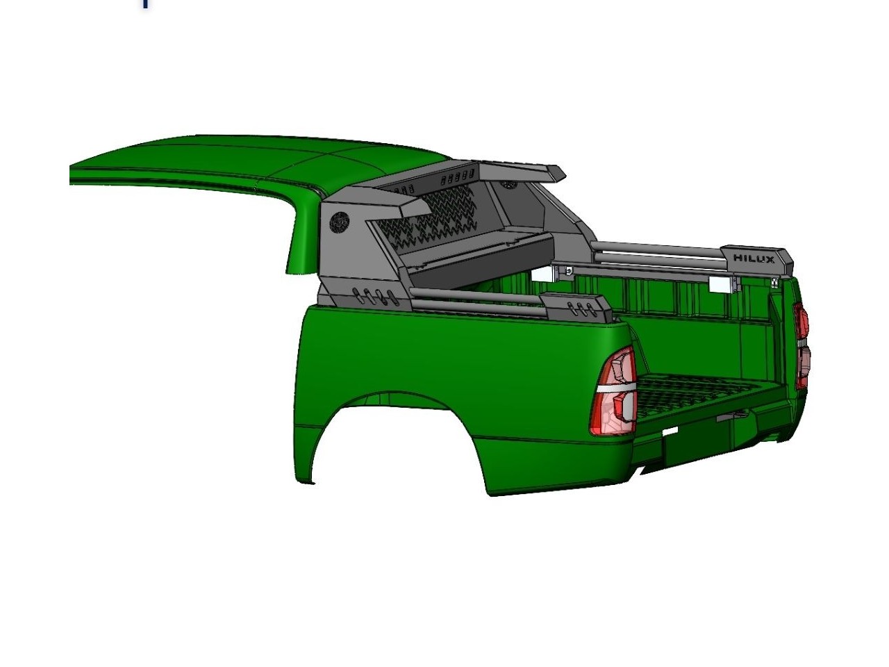 картинка Дуга многофункциональная алюминиевая - Toyota Hilux Арт. 15061L(1)