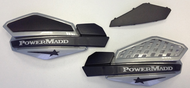 Ветровые щитки для квадроцикла "PowerMadd" Серия Star, серый/черный