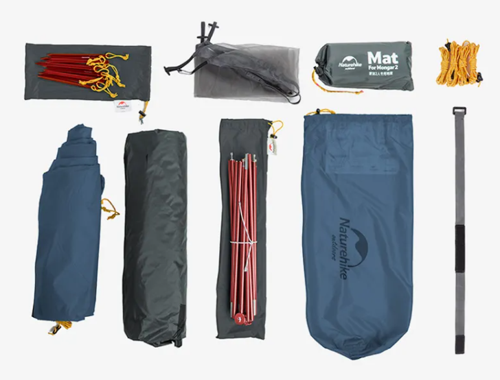 картинка Палатка Naturehike Mongar 2-местная, алюминиевый каркас,сверхлегкая, пурпурный