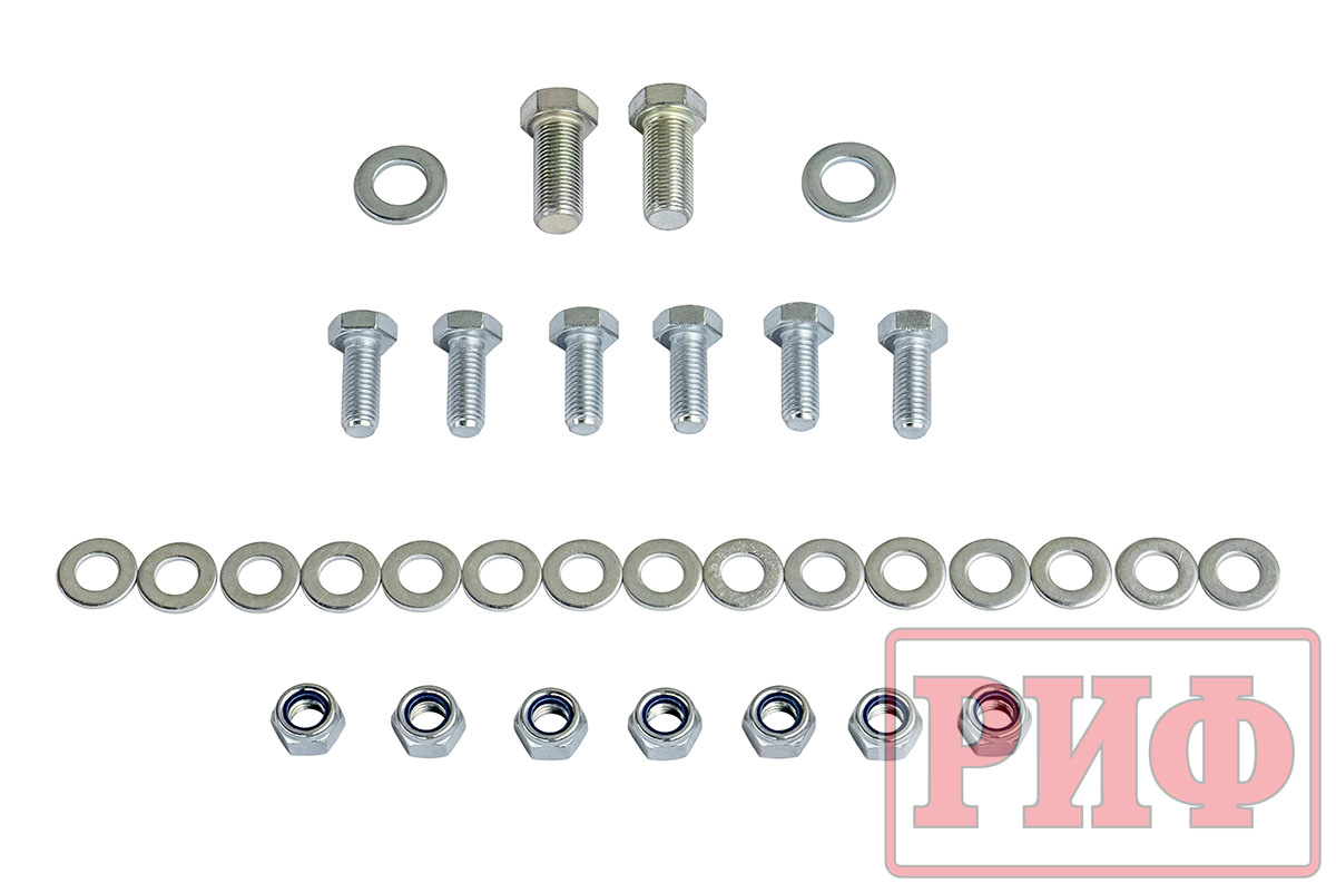 картинка Бампер задний РИФ Toyota Tundra 2007+ с квадратом под фаркоп, 2-мя калитками и фонарями