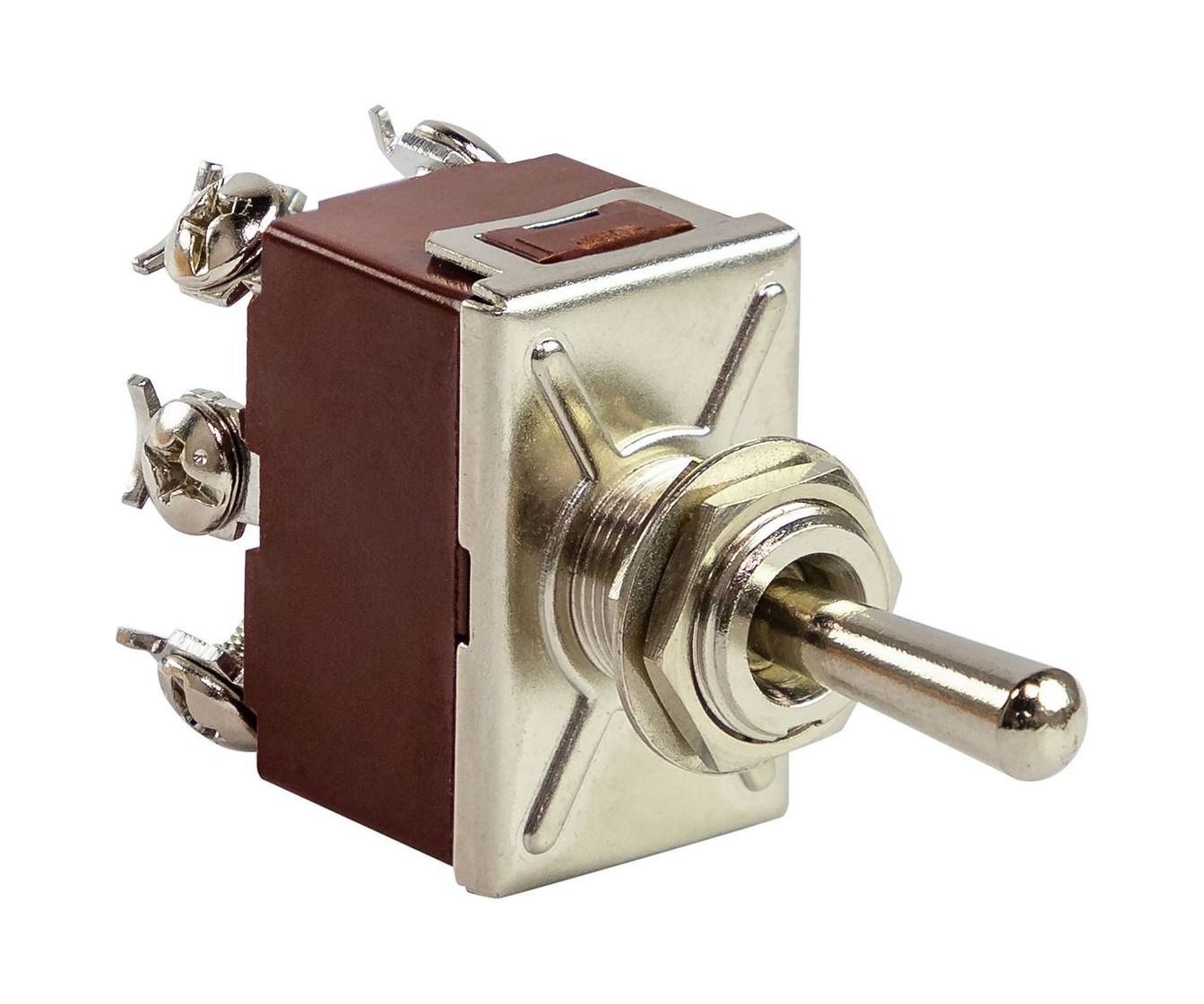 картинка Тумблер трехпозиционный (ON)-OFF-(ON) 12 В/15А 6P