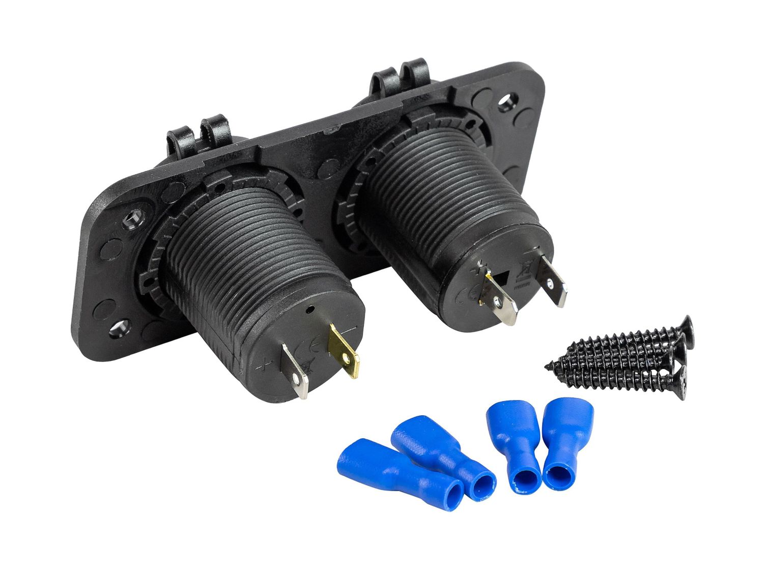 картинка Панель с USB-разъемом 5в 2.1А и прикуривателем