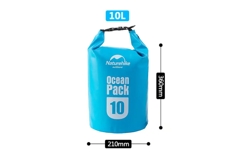 картинка Гермомешок Naturehike Ocean Pack 10 л. (синий)