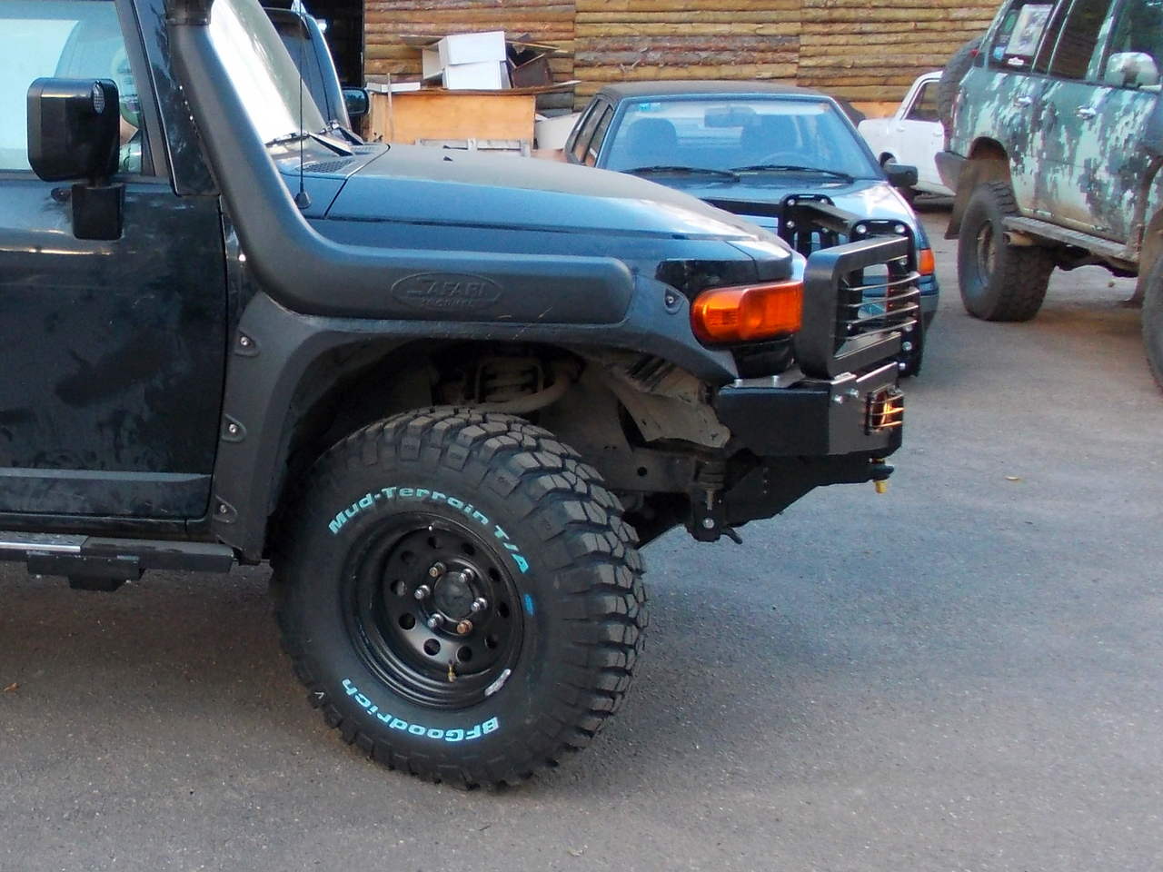 картинка Бампер передний KDT со съемным кенгурином, алюминиевый для Toyota FJ Cruiser лмфт 0-50мм