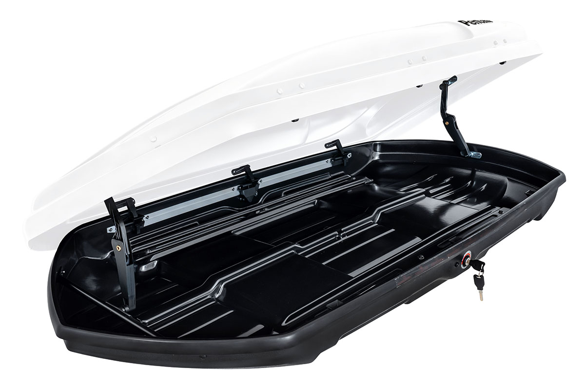 картинка Бокс автомобильный на крышу Pentair COBRA 390L белый глянец, двусторонний