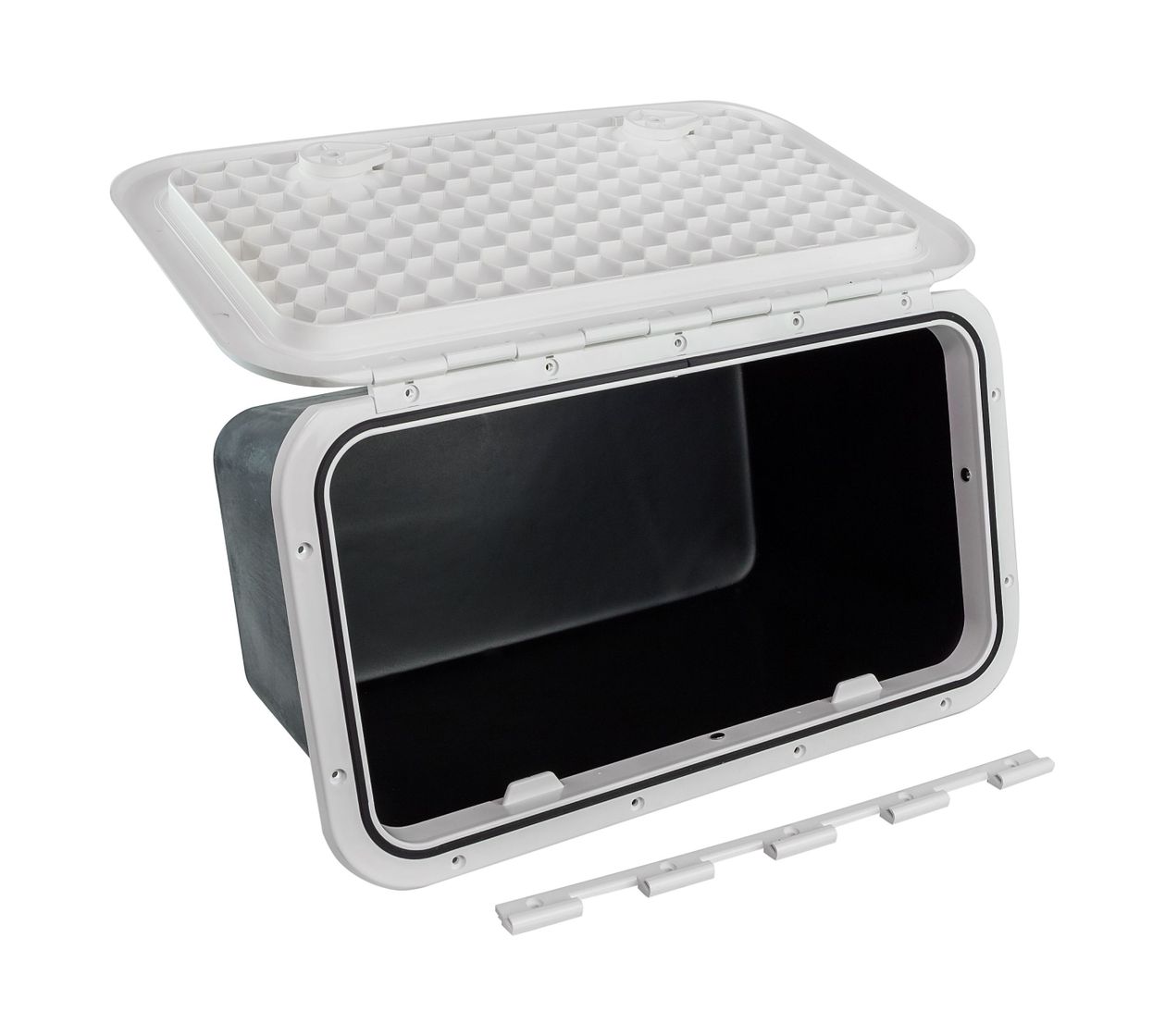 картинка Ящик врезной с крышкой, белый, 357х606х320 мм