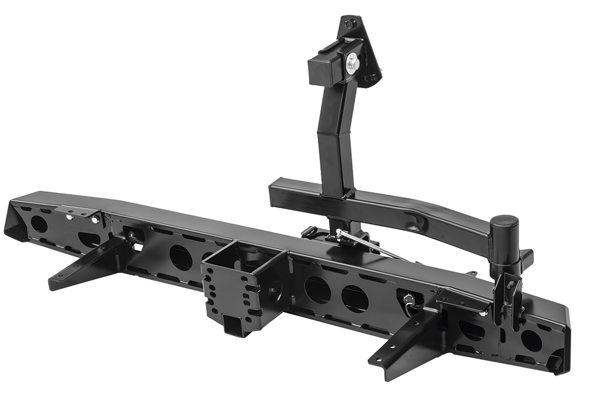 картинка Бампер задний РИФ УАЗ Хантер с квадратом под фаркоп, фонарями и калиткой стандарт