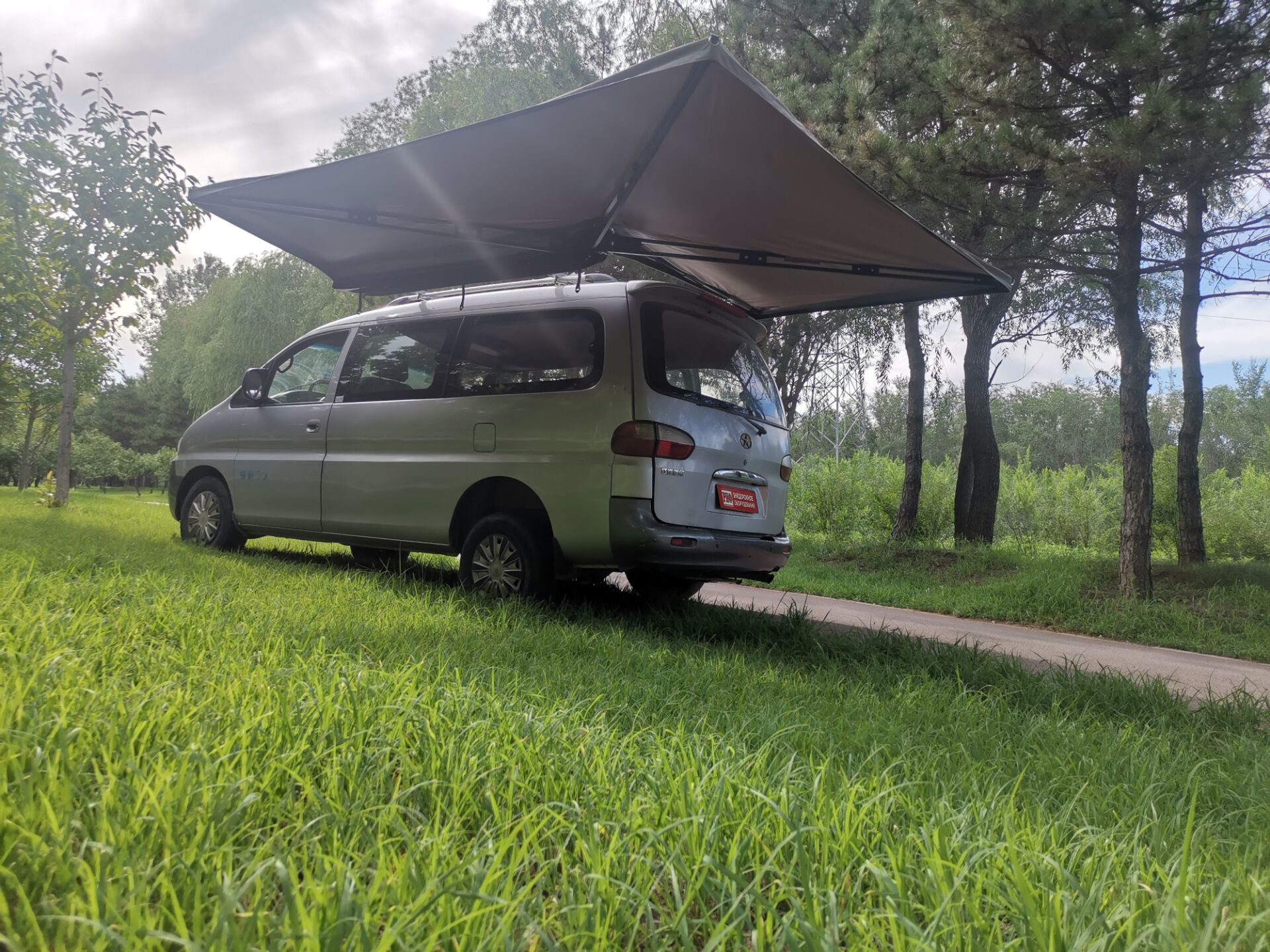 картинка Маркиза автомобильная РИФ безопорная, веерная 2,3х2 м (левая)