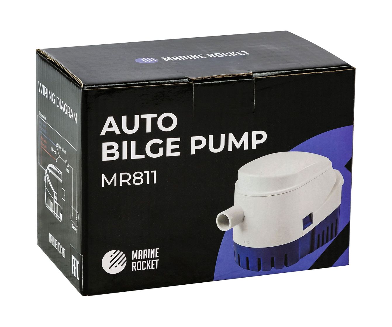 картинка Помпа осушительная Marine Rocket автоматическая,  600GPH (2271 л/ч), 12 В