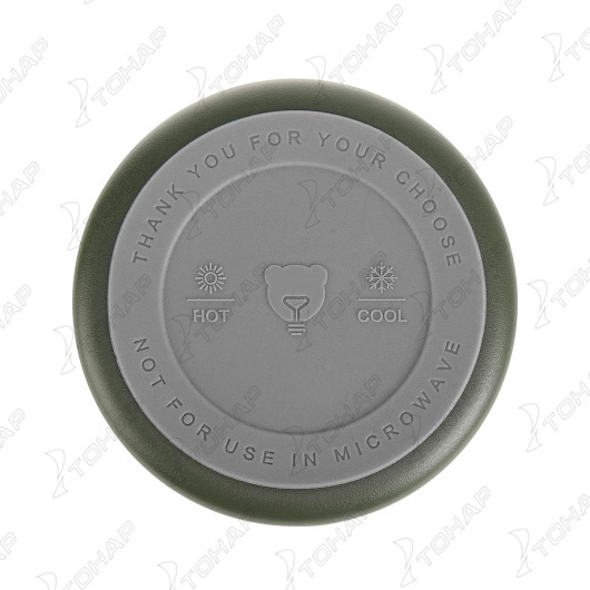 картинка Термос ТОНАР 700ML хаки (пробка-ситечко, крышка-кружка, ремешок)