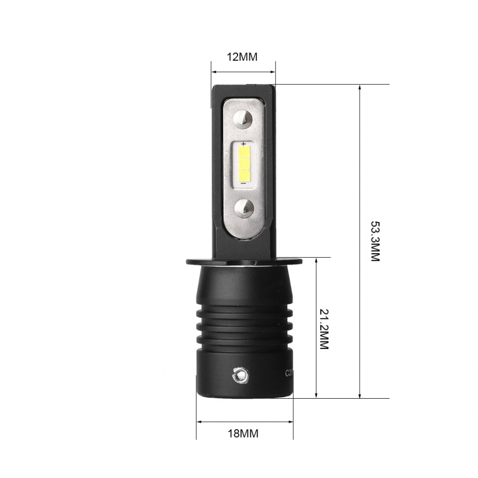 H3 Optima LED QVANT, 12-24V, 2 лампы