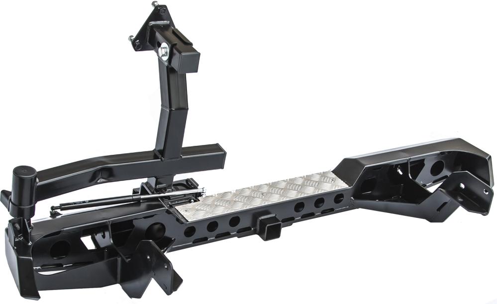 картинка Бампер задний РИФ с фаркопом и калиткой для Mazda BT50 