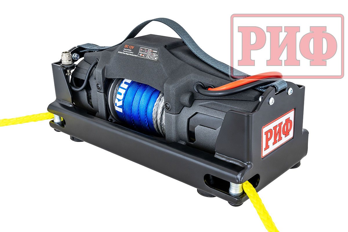 картинка Лебёдка переносная РИФ 6000FSR c площадкой, синтетический трос