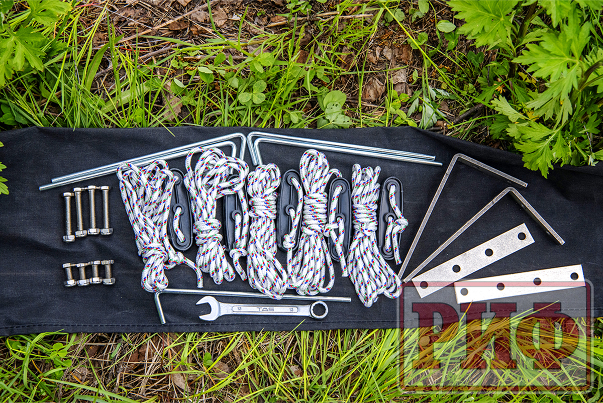 картинка Маркиза комбинированная прямоугольная с веерной частью 2,0х2,0м правая