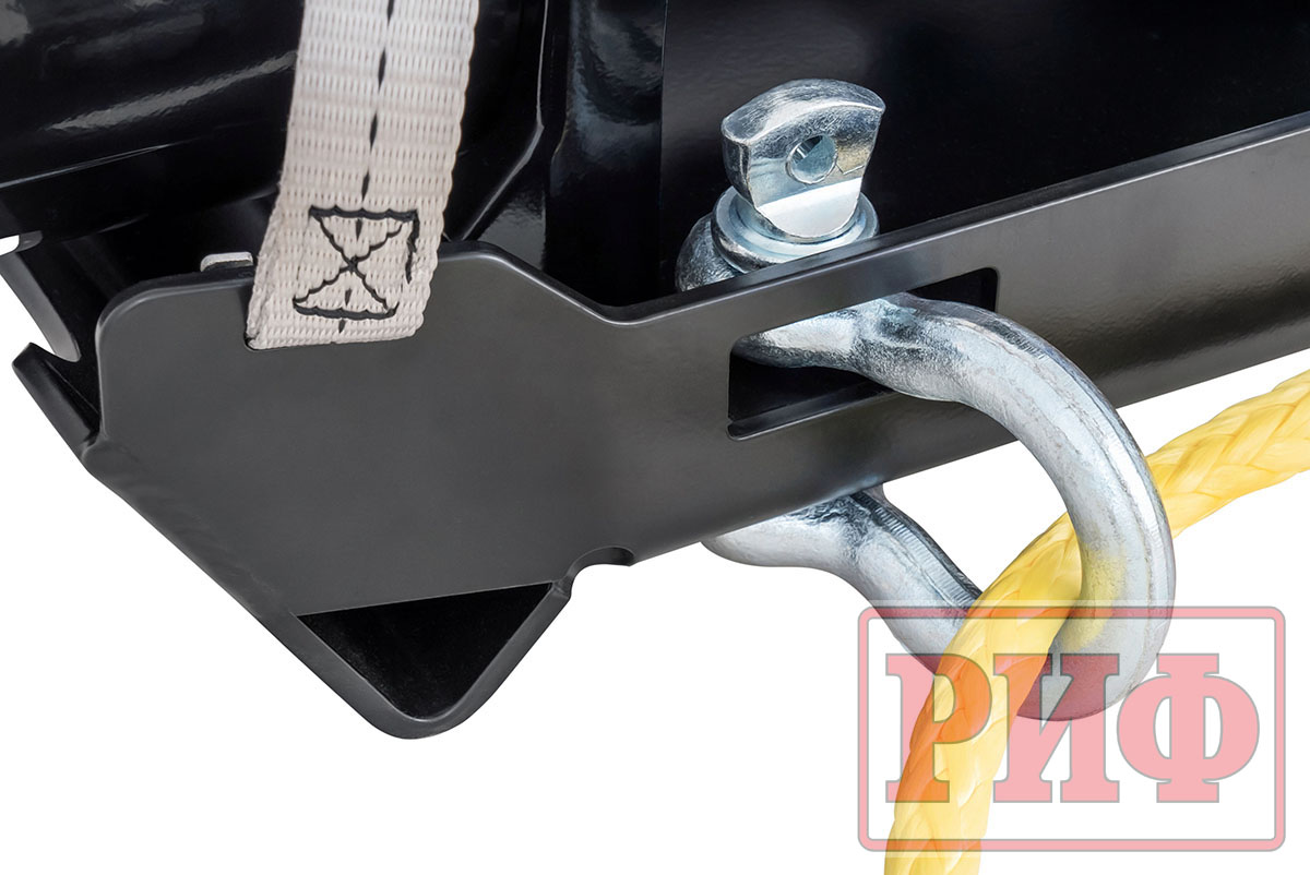 картинка Лебёдка переносная 12000 РИФ c облегчённой площадкой и проводами стальной трос