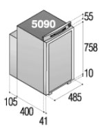 картинка Абсорбционный автохолодильник Vitrifrigo VTR5090 TOP