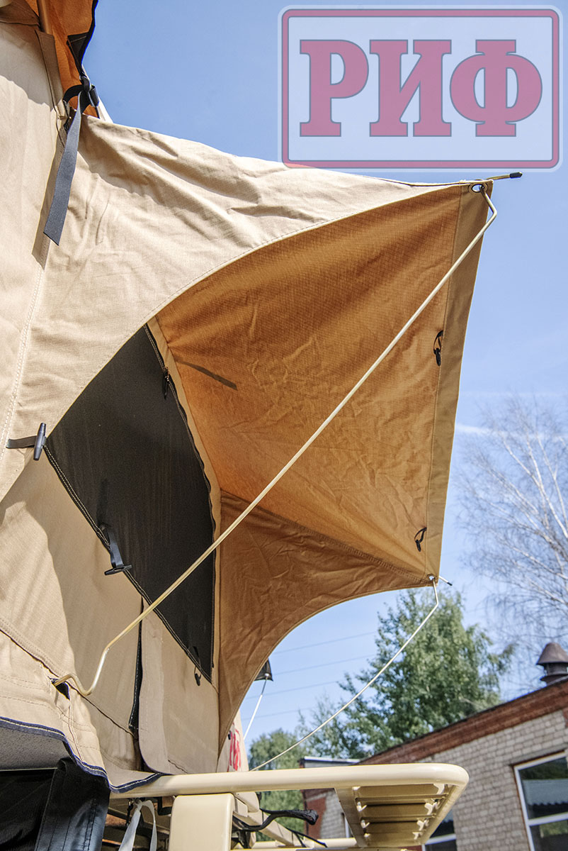 картинка Палатка на крышу автомобиля РИФ Soft RT02-140, тент песочный