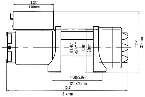 картинка Лебёдка Runva 2500A lbs 1140 кг