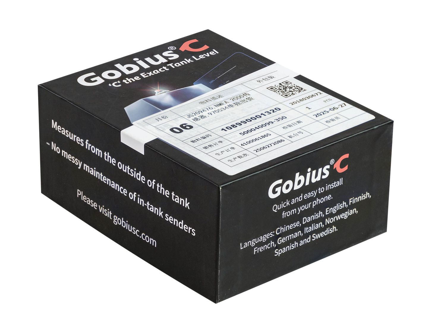Датчик уровня Gobius C NMEA2000, внешний, version 3.0