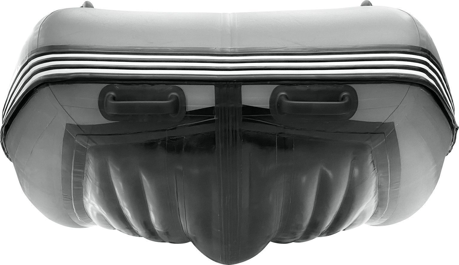 картинка Надувная лодка ПВХ, Шерпа 430 JET, разъемный транец, фартук носовой,  серый