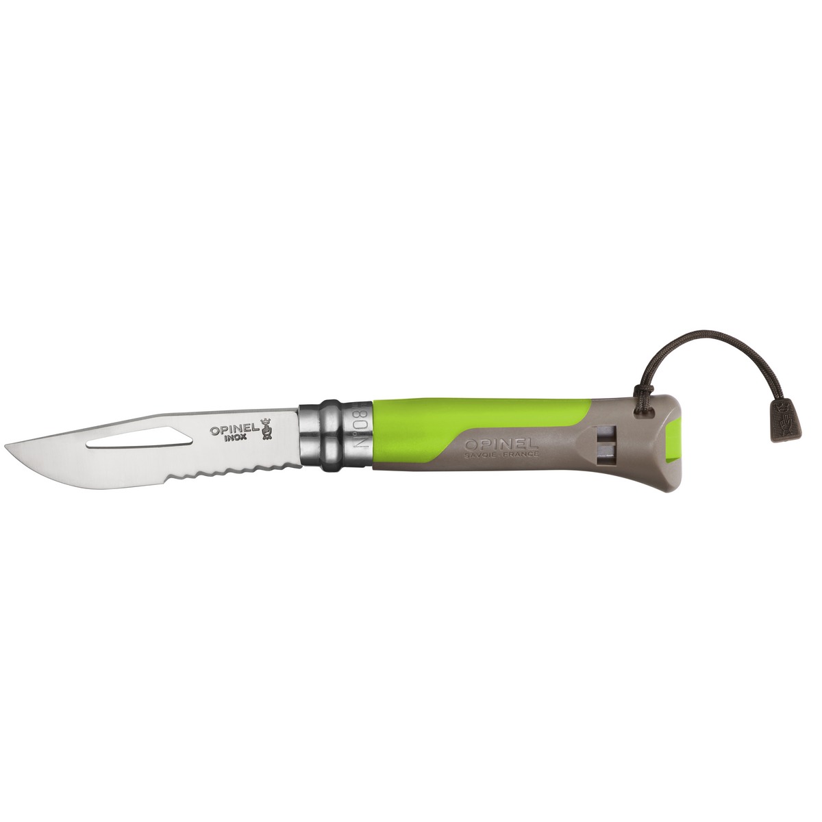 картинка Нож Opinel №8 Outdoor Earth, зеленый, 001715