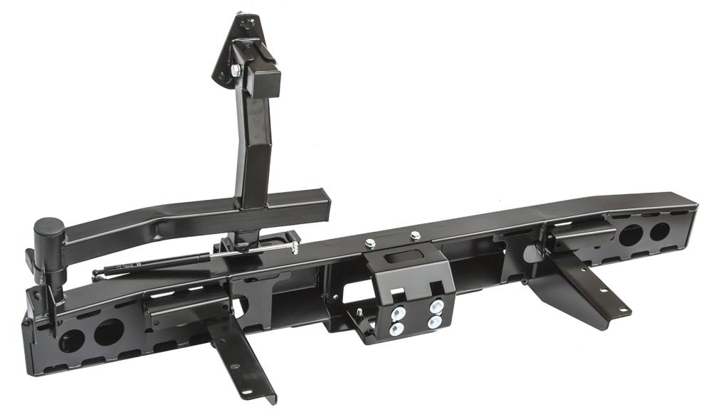 картинка Бампер РИФ силовой задний УАЗ Буханка с площадкой под лебедку и калиткой стандарт