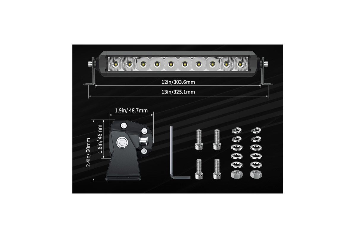 картинка Фара комбинированного света AURORA 254 мм 50W LED